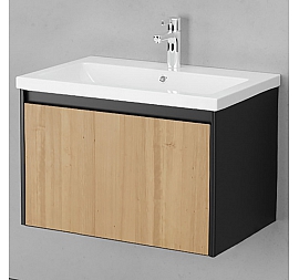 Тумба с умывальником Velvex Klaufs 70.1Y-617.217 70 см подвесная