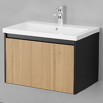 Тумба с умывальником Velvex Klaufs 70.1Y-617.217 70 см подвесная