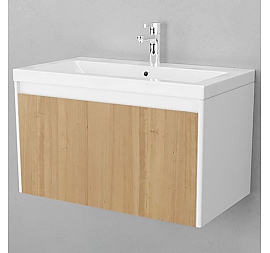 Тумба с умывальником Velvex Klaufs 80.1Y-617.216 80 см подвесная