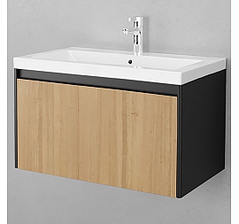 Тумба с умывальником Velvex Klaufs 80.1Y-617.217 80 см подвесная