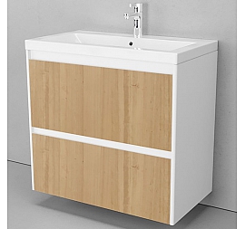 Тумба с умывальником Velvex Klaufs 80.2Y-617.216 80 см подвесная