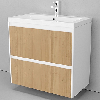 Тумба с умывальником Velvex Klaufs 80.2Y-617.216 80 см подвесная