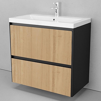 Тумба с умывальником Velvex Klaufs 80.2Y-617.217 80 см подвесная