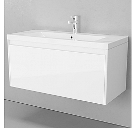 Тумба с умывальником Velvex Klaufs 100.1Y-616.216 100 см подвесная