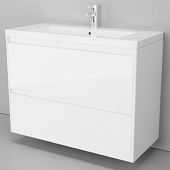 Тумба с умывальником Velvex Klaufs 100.2Y-616.216 100 см подвесная