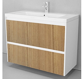 Тумба с умывальником Velvex Klaufs 100.2Y-617.216 100 см подвесная