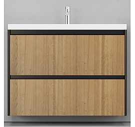 Тумба с умывальником Velvex Klaufs 100.2Y-617.217 100 см подвесная