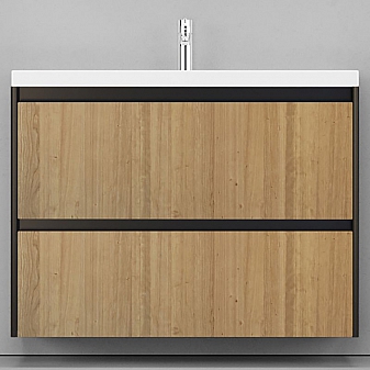 Тумба с умывальником Velvex Klaufs 100.2Y-617.217 100 см подвесная