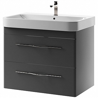 Тумба с умывальником Vigo Roberta 2-800 80 см графит