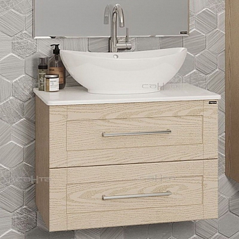 Тумба с умывальником Санта Венера 221008 70 см дуб бежевый