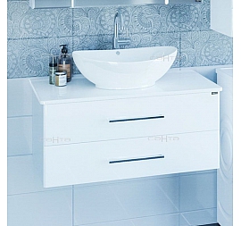 Тумба с умывальником Санта Вегас 226016л 90 см подвесная