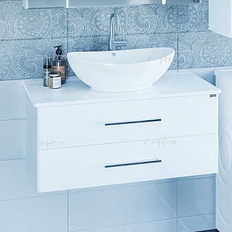 Тумба с умывальником Санта Вегас 226016л 90 см подвесная