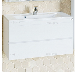 Тумба с умывальником Санта Марс 700253 90 см