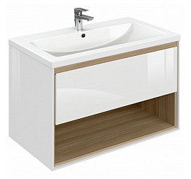 Тумба с умывальником Cersanit Louna SZ-LOU-CO80/Wh 80 см
