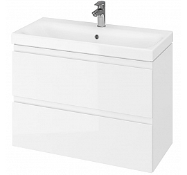 Тумба с умывальником Cersanit Moduo Slim SZ-MOD-MO80Sl/Wh 80 см