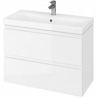 Тумба с умывальником Cersanit Moduo Slim SZ-MOD-MO80Sl/Wh 80 см