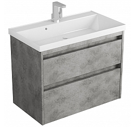 Тумба с умывальником Veneciana Muskat 80 см темный камень