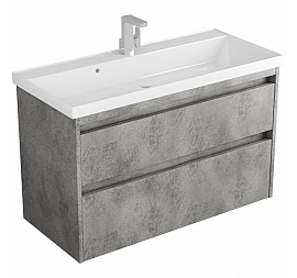 Тумба с умывальником Veneciana Muskat 100 см темный камень