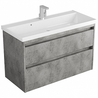 Тумба с умывальником Veneciana Muskat 100 см темный камень