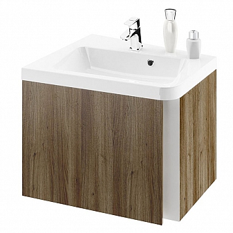 Тумба с умывальником Ravak 10° 650 L X000000747 65 см темный орех