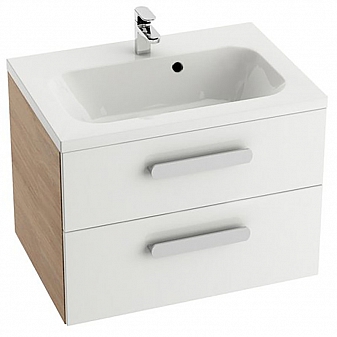 Тумба с умывальником Ravak Chrome II SD 800 X000000923 80 см каппучино/белая