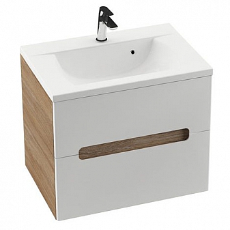 Тумба с умывальником Ravak Classic II SD 600 X000000905 60 см каппучино/белая
