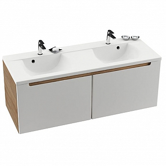 Тумба с умывальником Ravak Classic SD 1300 X000000958 130 см каппучино/белая