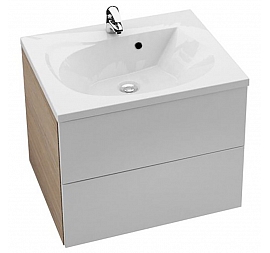 Тумба с умывальником Ravak Rosa II SD 760 X000001295 76 каппучино/белая