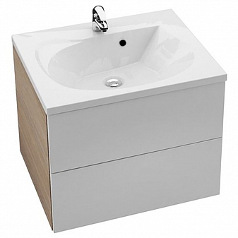 Тумба с умывальником Ravak Rosa II SD 760 X000001295 76 см каппучино/белая