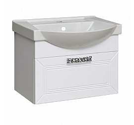 Тумба с умывальником Runo Монро 00-00000458 55 см белая