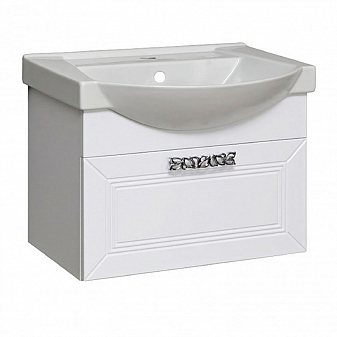 Тумба с умывальником Runo Монро 00-00000458 55 см белая