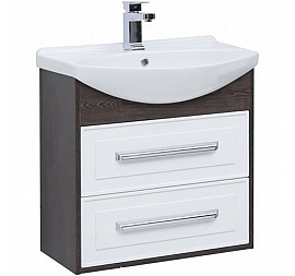 Тумба с умывальником Aquanet Остин 201722 65 см белая/дуб кантербери