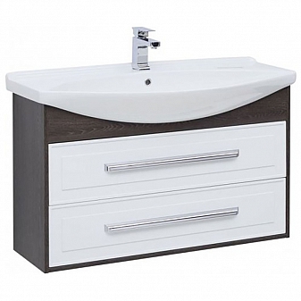 Тумба с умывальником Aquanet Остин 252674 105 см белая/дуб кантербери