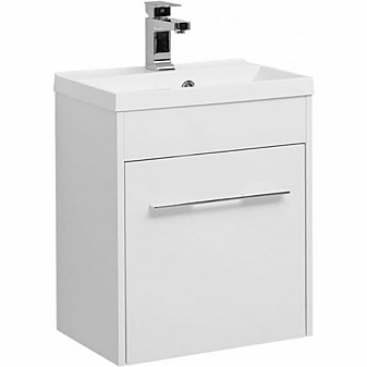 Тумба с умывальником Aquanet Августа 210023 50 см белая