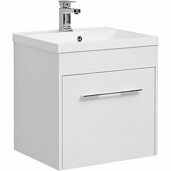 Тумба с умывальником Aquanet Августа 210026 58 см белая
