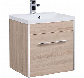 Тумба с умывальником Aquanet Августа 210027 58 см дуб сонома