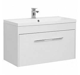 Тумба с умывальником Aquanet Августа 210019 100 см белая