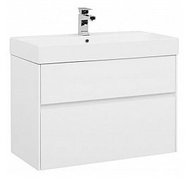 Тумба с умывальником Aquanet Бруклин 203960 85 см белая