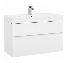 Тумба с умывальником Aquanet Бруклин 203961 100 белая