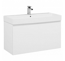 Тумба с умывальником Aquanet Йорк 202091 100 см белая