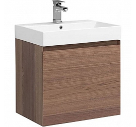 Тумба с умывальником Aquanet Нью-Йорк 203945 60 см шпон орех