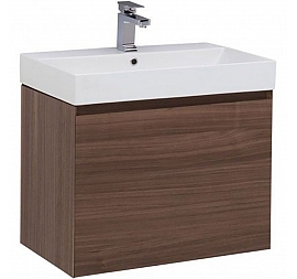 Тумба с умывальником Aquanet Нью-Йорк 203946 70 см шпон орех