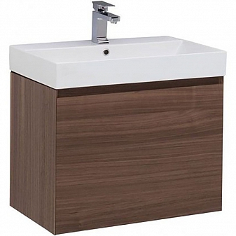 Тумба с умывальником Aquanet Нью-Йорк 203946 70 см шпон орех
