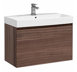 Тумба с умывальником Aquanet Нью-Йорк 203947 85 см шпон орех