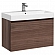 Тумба с умывальником Aquanet Нью-Йорк 203947 85 см шпон орех