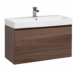 Тумба с умывальником Aquanet Нью-Йорк 203949 100 см шпон орех