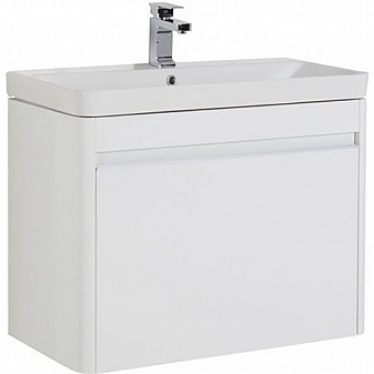 Тумба с умывальником Aquanet Вилора 196945 80 см белая