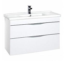 Тумба с умывальником Aquanet Эвора 185195 100 см белая