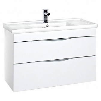 Тумба с умывальником Aquanet Эвора 185195 100 см белая