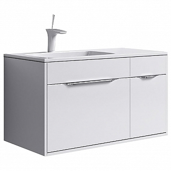 Тумба с умывальником Aqwella 5 stars Malaga Mal.01.09/L 90 см белый